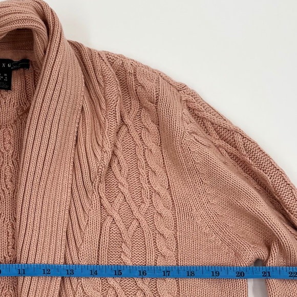 MNG Knit Patterns Cardigan Sweater, Wool+Cotton, Warm & Cozy - Picture 11 of 13